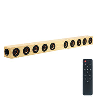 D90 Subwoofer, Bluetooth 4.2-Lautsprecher aus Holz mit Fernbedienung, unterstützt TF-Karte und 3,5-mm-AUX-Koaxialkabel, Glasfaser und U-Disk, D90+ Subwoofer