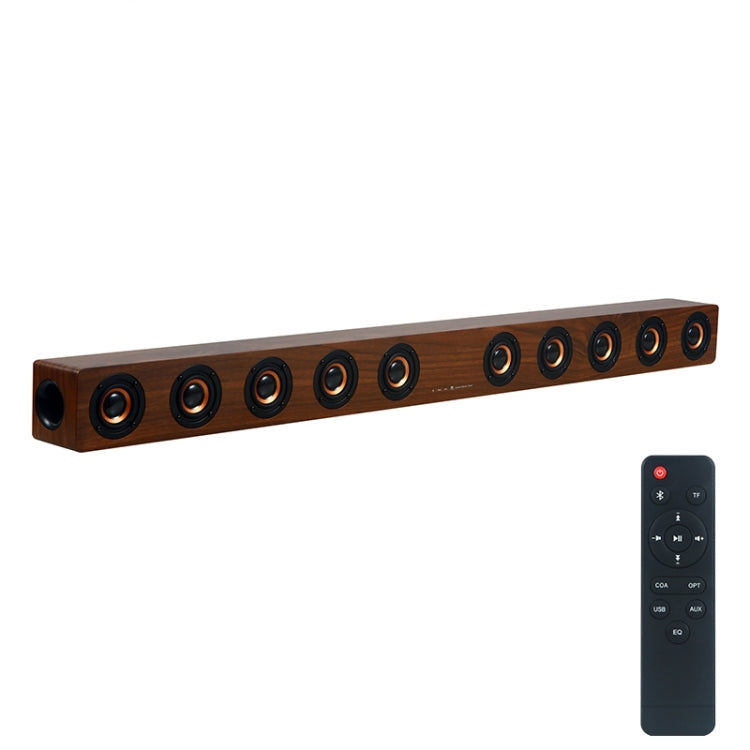 D90 Subwoofer, Bluetooth 4.2-Lautsprecher aus Holz mit Fernbedienung, unterstützt TF-Karte und 3,5-mm-AUX-Koaxialkabel, Glasfaser und U-Disk, D90+ Subwoofer
