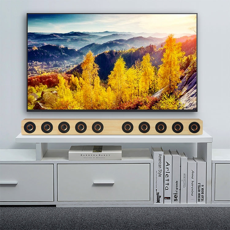 D90 Subwoofer, Bluetooth 4.2-Lautsprecher aus Holz mit Fernbedienung, unterstützt TF-Karte und 3,5-mm-AUX-Koaxialkabel, Glasfaser und U-Disk, D90+ Subwoofer