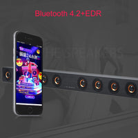 D90 Subwoofer, Bluetooth 4.2-Lautsprecher aus Holz mit Fernbedienung, unterstützt TF-Karte und 3,5-mm-AUX-Koaxialkabel, Glasfaser und U-Disk, D90+ Subwoofer