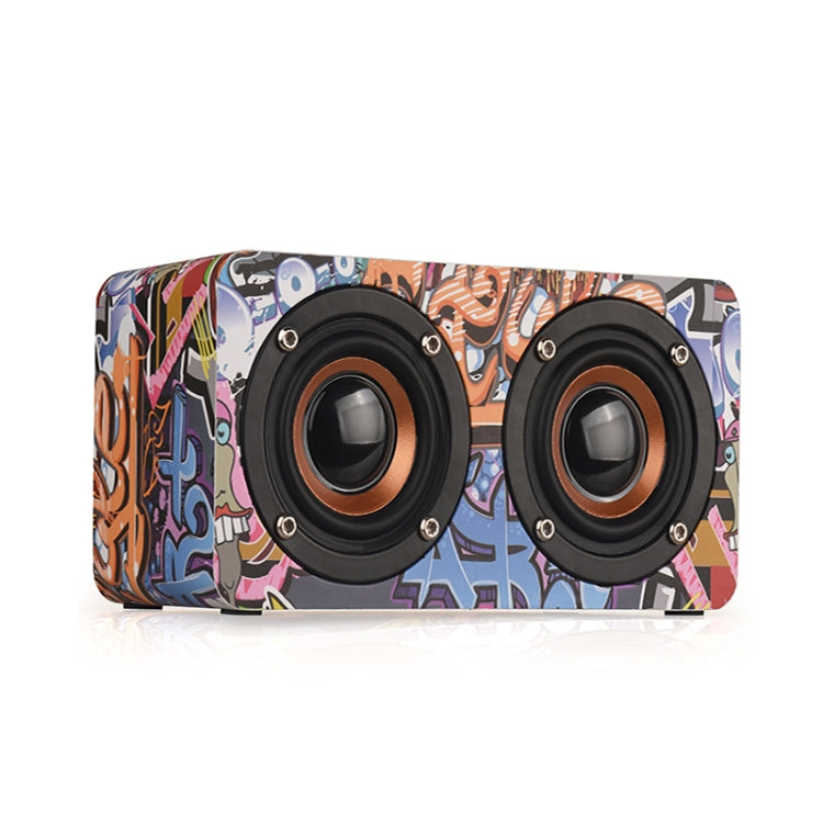 M5 Subwoofer Bluetooth 4.2-Lautsprecher aus Holz, unterstützt TF-Karte und 3,5 mm AUX und FM