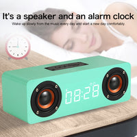 M5 Subwoofer Bluetooth 4.2-Lautsprecher aus Holz, unterstützt TF-Karte und 3,5 mm AUX und FM
