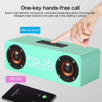 M5 Subwoofer Bluetooth 4.2-Lautsprecher aus Holz, unterstützt TF-Karte und 3,5 mm AUX und FM