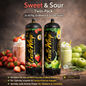 ExoticWhip "Sweet & Sour" Twin-Pack – 2x 670g (Strawberry & Green Apple)