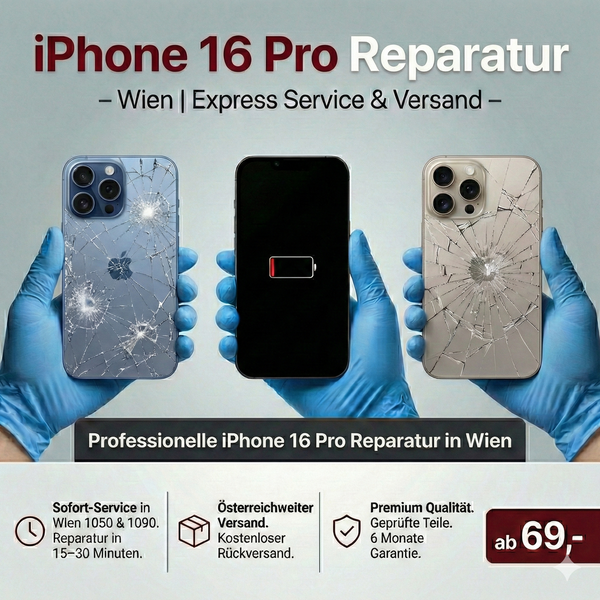 iPhone 16 Pro Reparatur Wien | Express Service & Versand