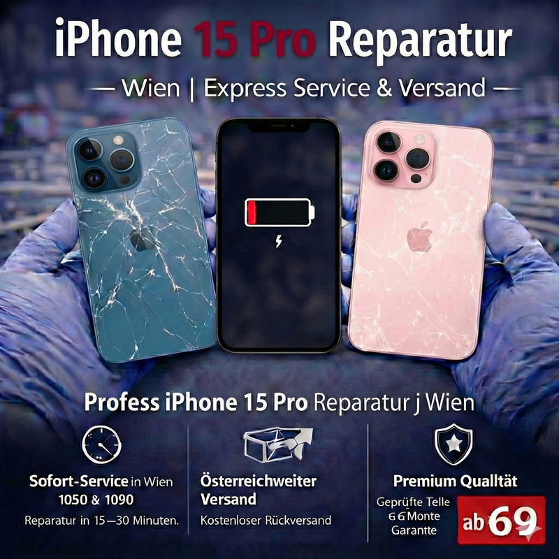 iPhone 15 Pro Reparatur Wien | Express Service & Versand