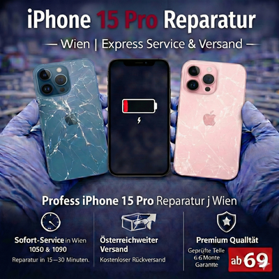 iPhone 15 Pro Reparatur Wien | Express Service & Versand