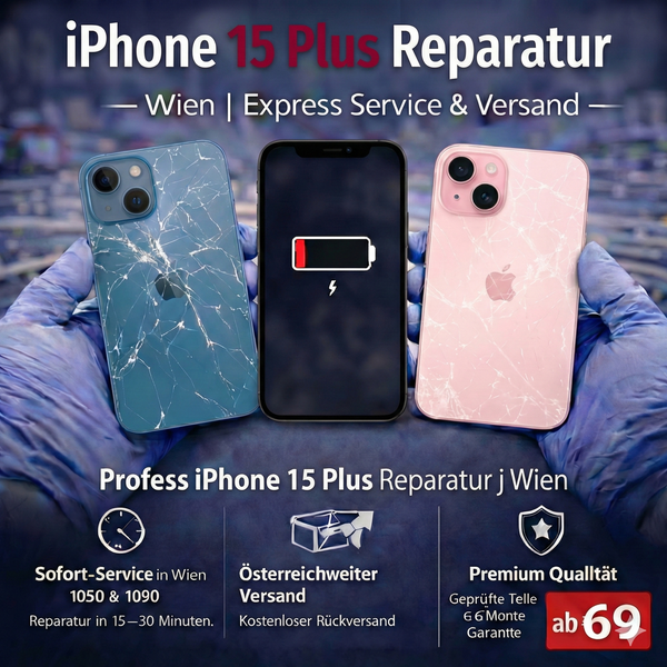 iPhone 15 Plus Reparatur Wien | Express Service & Versand