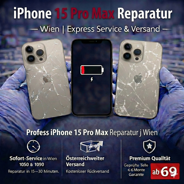 iPhone 15 Pro Max Reparatur Wien | Express Service & Versand