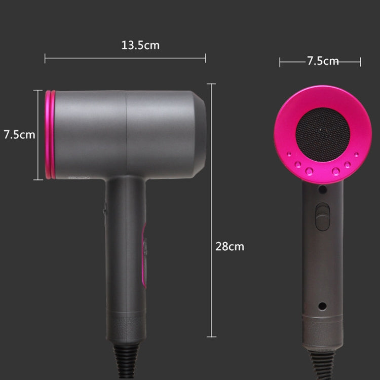 Leistungsstarker anionischer Kalt-Heißluft-Haartrockner mit konstanter Temperatur, EU-Stecker, EU Plug (Red + Black) +3, EU Plug (Red + Grey) +3