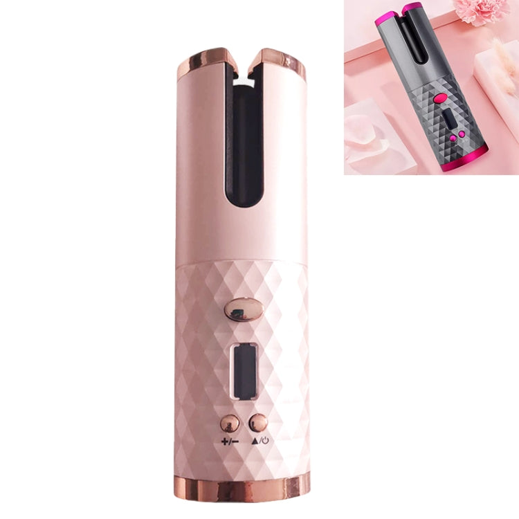 Automatischer Lockenwickler mit USB-Aufladung, tragbarer Mini-Wireless-Multifunktions-Lockenstab mit LCD-Display