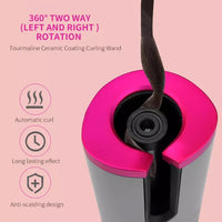 Automatischer Lockenwickler mit USB-Aufladung, tragbarer Mini-Wireless-Multifunktions-Lockenstab mit LCD-Display