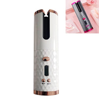 Automatischer Lockenwickler mit USB-Aufladung, tragbarer Mini-Wireless-Multifunktions-Lockenstab mit LCD-Display