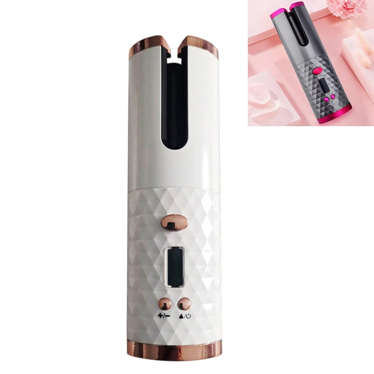 Automatischer Lockenwickler mit USB-Aufladung, tragbarer Mini-Wireless-Multifunktions-Lockenstab mit LCD-Display