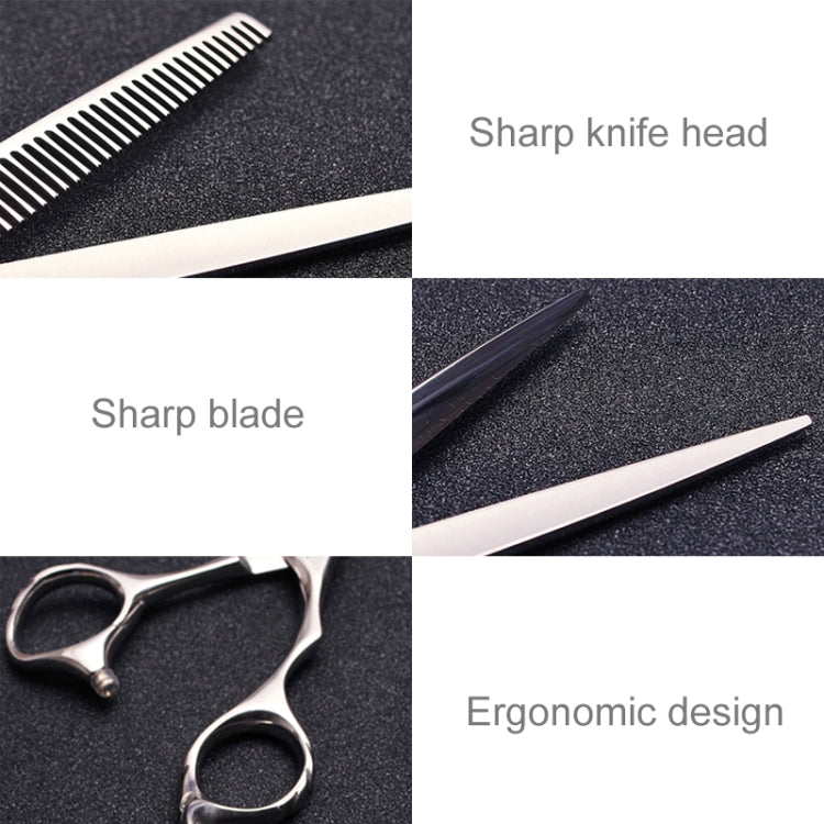 Modische, langlebige, scharfe Friseur-Haarschneideschere/Schere und Friseur-Effilierzahnschere (Silber-Effilierschere), Thining scissor