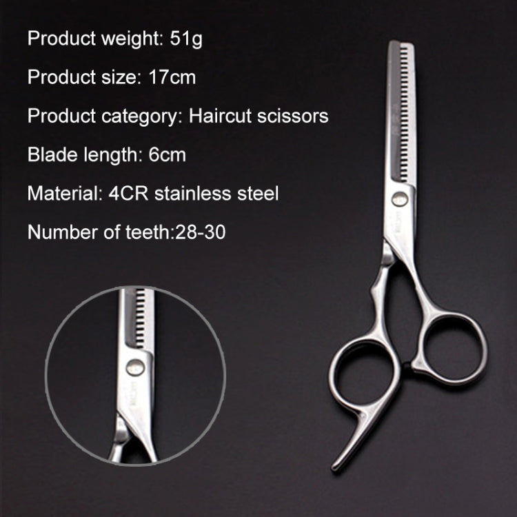 Modische, langlebige, scharfe Friseur-Haarschneideschere/Schere und Friseur-Effilierzahnschere (Silber-Effilierschere), Thining scissor