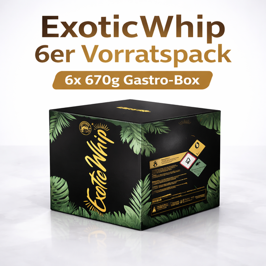 ExoticWhip 6er Vorratspack – 6x 670g Original (Gastro-Box)