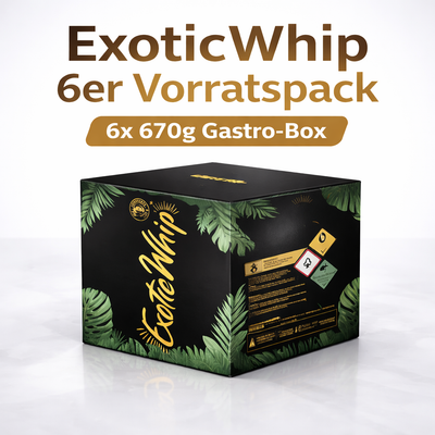 ExoticWhip 6er Vorratspack – 6x 670g Original (Gastro-Box)