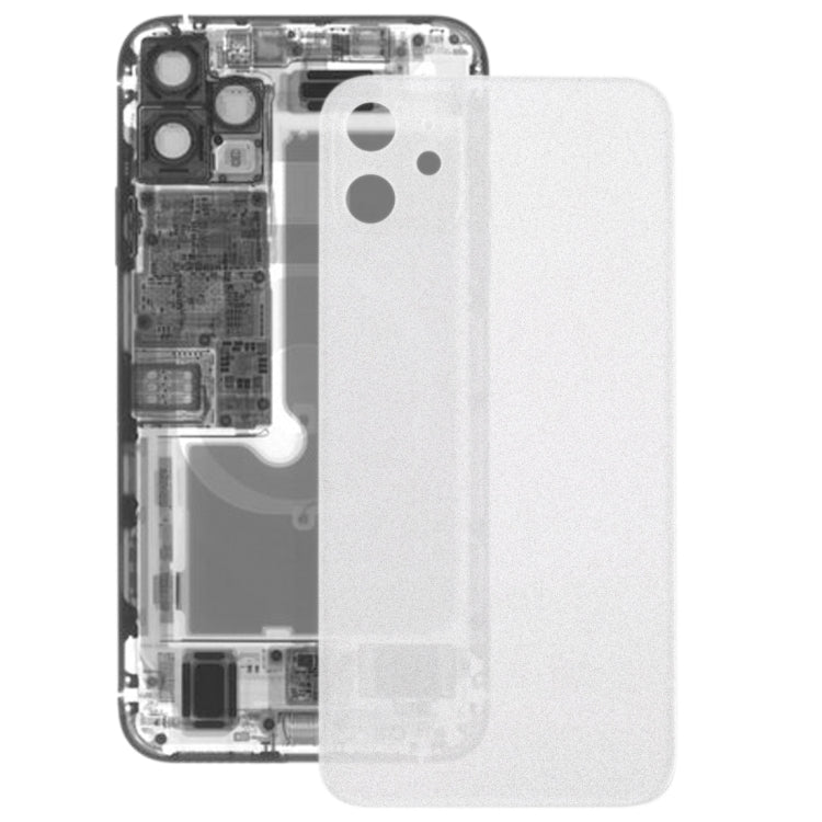 Transparente Batterierückseite aus Milchglas für das iPhone 11, For iPhone 11