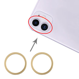 2 Stück Rückkamera-Glaslinse, Metallschutzring für iPhone 11, For iPhone 11