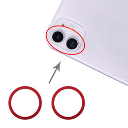 2 Stück Rückkamera-Glaslinse, Metallschutzring für iPhone 11, For iPhone 11