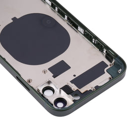 Gehäuseabdeckung mit mattiertem Rahmen und optischer Nachahmung des iP13 Pro für iPhone 11, for iPhone 11(Frosted Frame,Green)