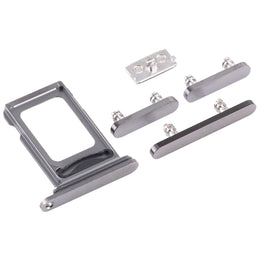SIM-Kartenfach + SIM-Kartenfach + Seitentasten für iPhone 12 Pro, For iPhone 12 Pro (double card)