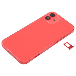 Akku-Rückseite (mit Seitentasten, Kartenfach, Power- und Lautstärke-Flexkabel und kabellosem Lademodul) für iPhone 12, For iPhone 12