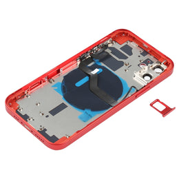 Akku-Rückseite (mit Seitentasten, Kartenfach, Power- und Lautstärke-Flexkabel und kabellosem Lademodul) für iPhone 12, For iPhone 12