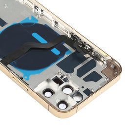 Akku-Rückseite (mit Seitentasten, Kartenfach, Power- und Lautstärke-Flexkabel und kabellosem Lademodul) für iPhone 12 Pro, For iPhone 12 Pro