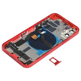 Baugruppe der hinteren Batterieabdeckung (mit Seitentasten und Lautsprecher-Klingelton und Motor sowie Kameraobjektiv und Kartenfach sowie Ein-/Aus-Taste + Lautstärketaste + Ladeanschluss und kabellosem Lademodul) für iPhone 12, For iPhone 12(Assembly)