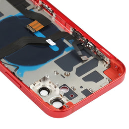 Baugruppe der hinteren Batterieabdeckung (mit Seitentasten und Lautsprecher-Klingelton und Motor sowie Kameraobjektiv und Kartenfach sowie Ein-/Aus-Taste + Lautstärketaste + Ladeanschluss und kabellosem Lademodul) für iPhone 12, For iPhone 12(Assembly)