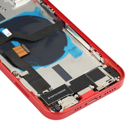 Baugruppe der hinteren Batterieabdeckung (mit Seitentasten und Lautsprecher-Klingelton und Motor sowie Kameraobjektiv und Kartenfach sowie Ein-/Aus-Taste + Lautstärketaste + Ladeanschluss und kabellosem Lademodul) für iPhone 12, For iPhone 12(Assembly)