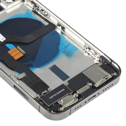 Baugruppe der hinteren Batterieabdeckung (mit Seitentasten und Lautsprecher-Klingelton und Motor sowie Kameraobjektiv und Kartenfach sowie Ein-/Aus-Taste + Lautstärketaste + Ladeanschluss und kabellosem Lademodul) für iPhone 12 Pro                     ...