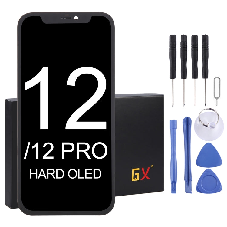 GX OLED-Material LCD-Bildschirm und Digitizer-Komplettbaugruppe für iPhone 12/12 Pro, For iPhone 12 / 12 Pro (GX Hard OLED)