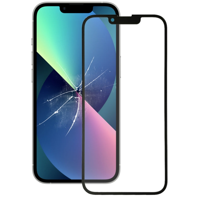 Äußere Glaslinse der Frontscheibe mit optisch klarem OCA-Kleber für iPhone 13 mini, For iPhone 13 mini