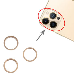 3 Stück Rückfahrkamera-Glaslinse, Metall-Außenschutzring für iPhone 13 Pro Max, For iPhone 13 Pro Max
