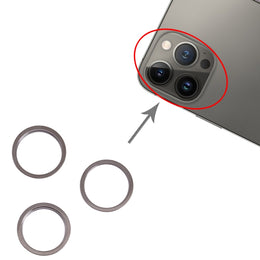 3 Stück Rückkamera-Glaslinse, Metall-Außenschutzring für iPhone 13 Pro, For iPhone 13 Pro