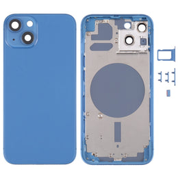Hintere Gehäuseabdeckung mit SIM-Kartenfach, Seitentasten und Kameraobjektiv für iPhone 13, For iPhone 13(with Card Tray & Side Keys), For iPhone 13(with SIM Card Tray & Side Keys), For iPhone 13