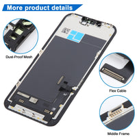 JK In-Cell-TFT-LCD-Bildschirm für iPhone 13 mit Digitizer-Vollmontage, For iPhone 13(JK inell)