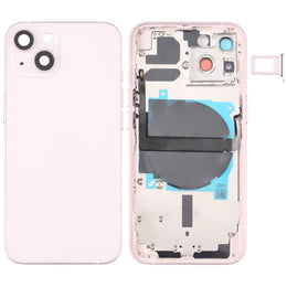 Für iPhone 13 Akku-Rückseite mit Seitentasten, Kartenfach, Power- und Lautstärke-Flexkabel und kabellosem Lademodul, For iPhone 13 (Assembly)