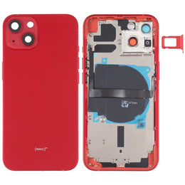 Für iPhone 13 Akku-Rückseite mit Seitentasten, Kartenfach, Power- und Lautstärke-Flexkabel und kabellosem Lademodul, For iPhone 13 (Assembly)