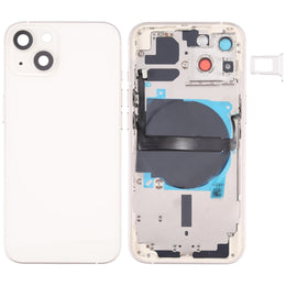 Für iPhone 13 Akku-Rückseite mit Seitentasten, Kartenfach, Power- und Lautstärke-Flexkabel und kabellosem Lademodul, For iPhone 13 (Assembly)