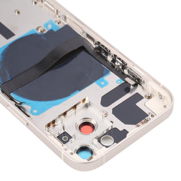 Für iPhone 13 Akku-Rückseite mit Seitentasten, Kartenfach, Power- und Lautstärke-Flexkabel und kabellosem Lademodul, For iPhone 13 (Assembly)