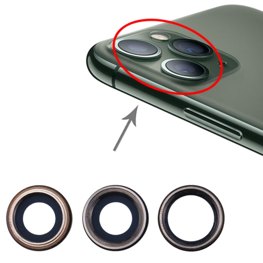 3-teilige Rückkamerablende mit Objektivabdeckung für iPhone 11 Pro / 11 Pro Max, For iPhone 11Pro/11 Pro Max