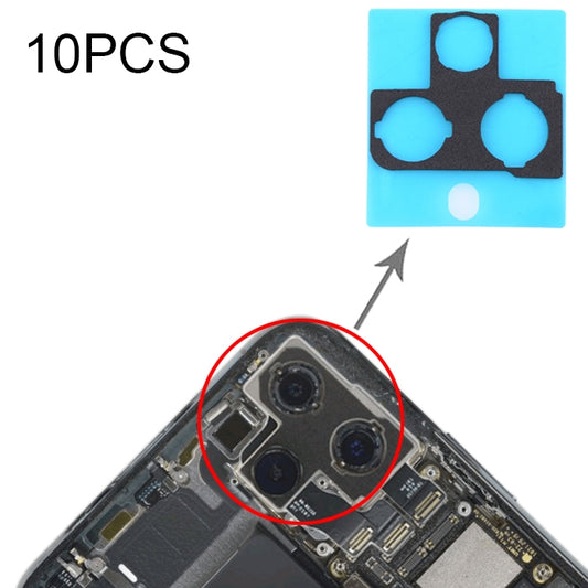 10 Stück staubdichte Schaumstoffpolster für die Rückkamera für iPhone 11 Pro / 11 Pro Max, For iPhone 11 Pro / 11 Pro Max