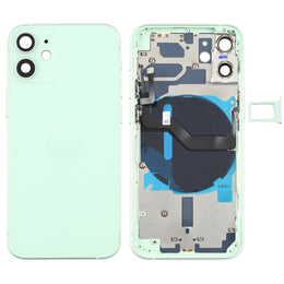 Akku-Rückseite (mit seitlichen Tasten, Kartenfach, Strom- und Lautstärke-Flexkabel und kabellosem Lademodul) für iPhone 12 Mini, For iPhone 12 Mini