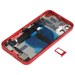 Baugruppe der hinteren Batterieabdeckung (mit seitlichen Tasten, Lautsprecher, Klingelton, Motor, Kameraobjektiv, Kartenfach, Ein-/Aus-Taste, Lautstärketaste, Ladeanschluss und kabellosem Lademodul) für iPhone 12 Mini, For iPhone 12 Mini (Assembly)