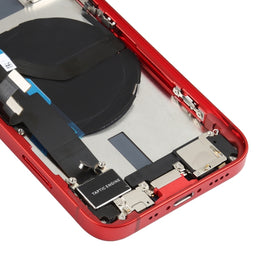 Baugruppe der hinteren Batterieabdeckung (mit seitlichen Tasten, Lautsprecher, Klingelton, Motor, Kameraobjektiv, Kartenfach, Ein-/Aus-Taste, Lautstärketaste, Ladeanschluss und kabellosem Lademodul) für iPhone 12 Mini, For iPhone 12 Mini (Assembly)