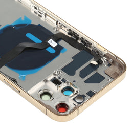 Akku-Rückseite (mit seitlichen Tasten, Kartenfach, Strom- und Lautstärke-Flexkabel und kabellosem Lademodul) für iPhone 12 Pro Max, For iPhone 12 Pro Max
